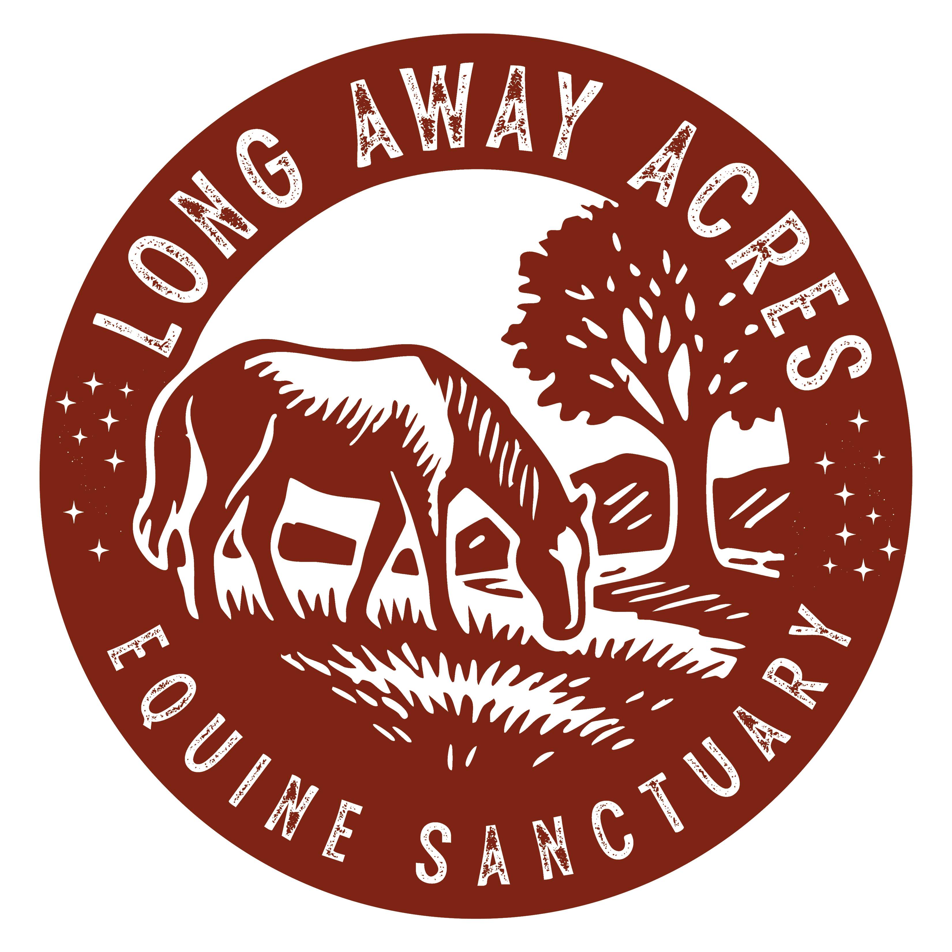 The Long Away Acres Logo Magnet